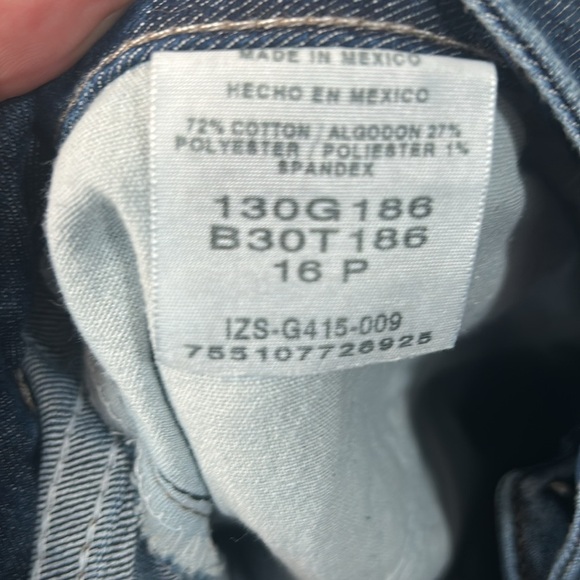 NWOT Lee Riders Women's 16 Petite Denim Blue Jeans Straight Leg Classic - Picture 5 of 9